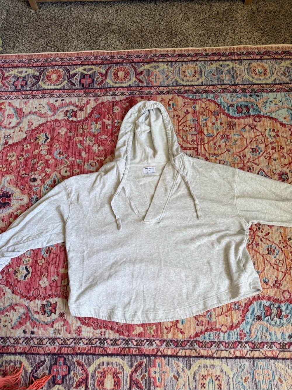 Old Navy Lightweight Hooded Pullover Sweater - Light Beige